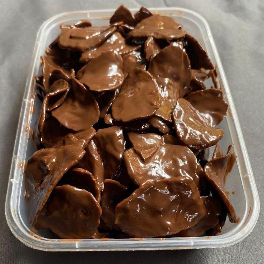 

Kripik pisang coklat lumer