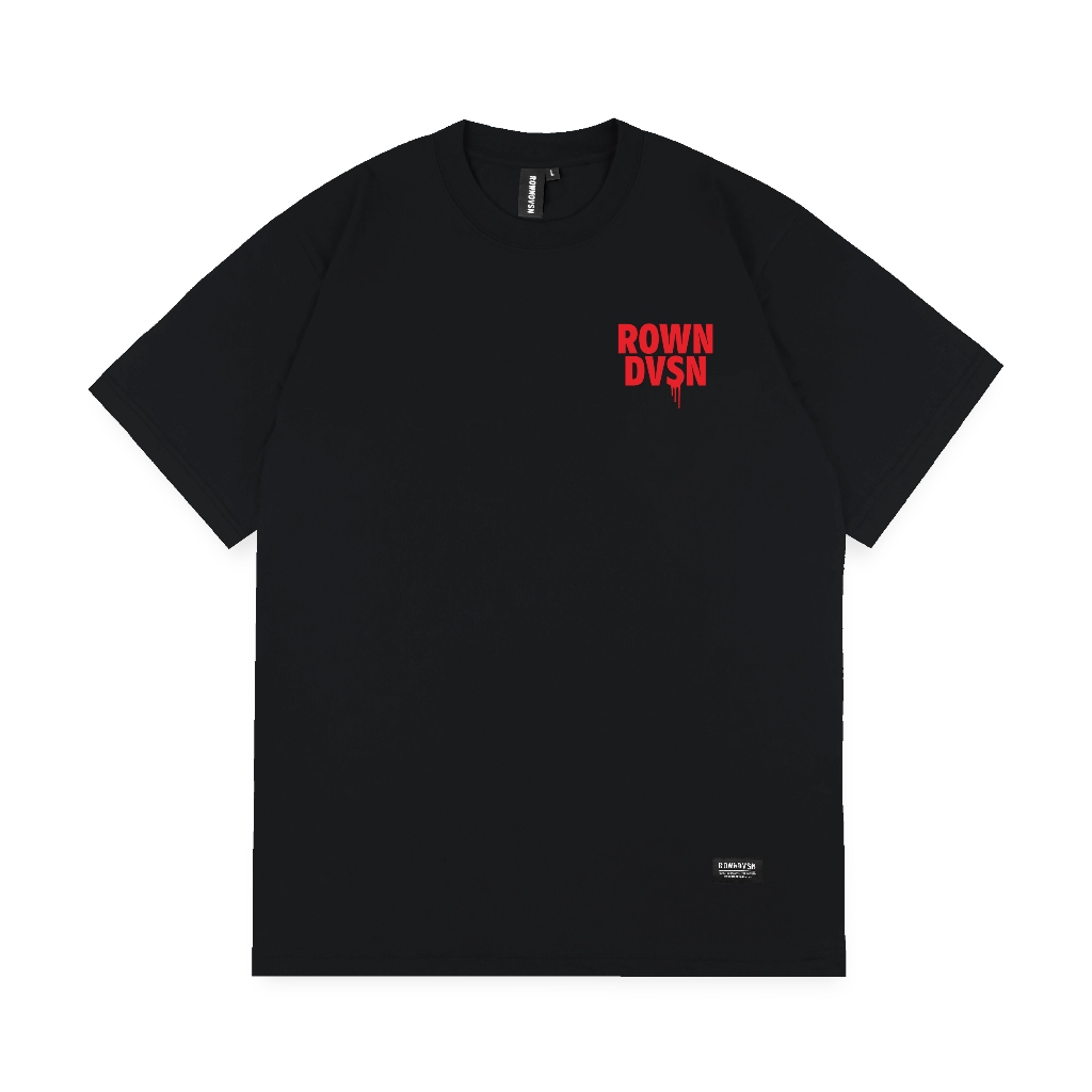 Rown Division Shop T-Shirt - Rown Division Kaos Pendek Hitam Dropperium Black