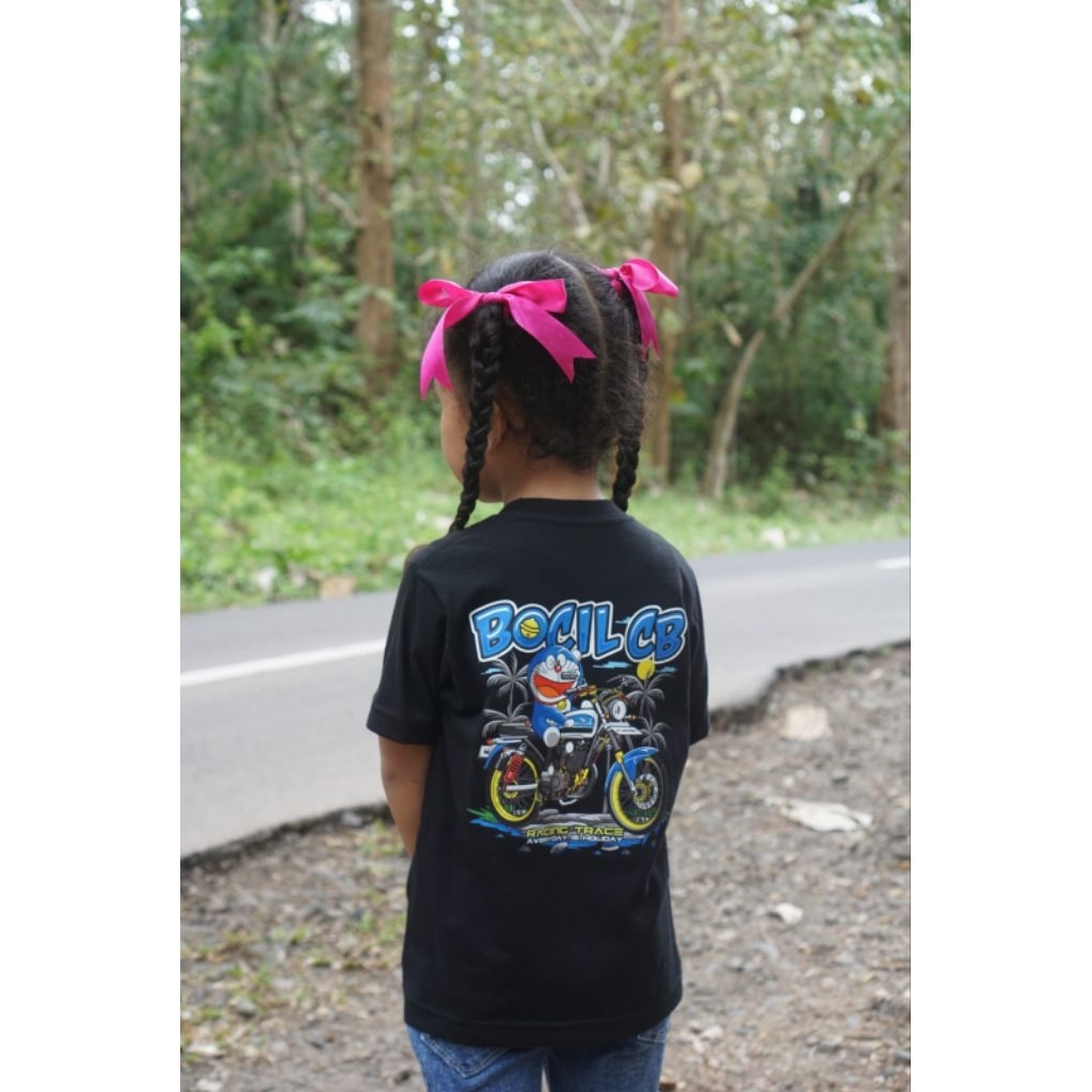 Kaos BOCIL CB DORAEMON Blue