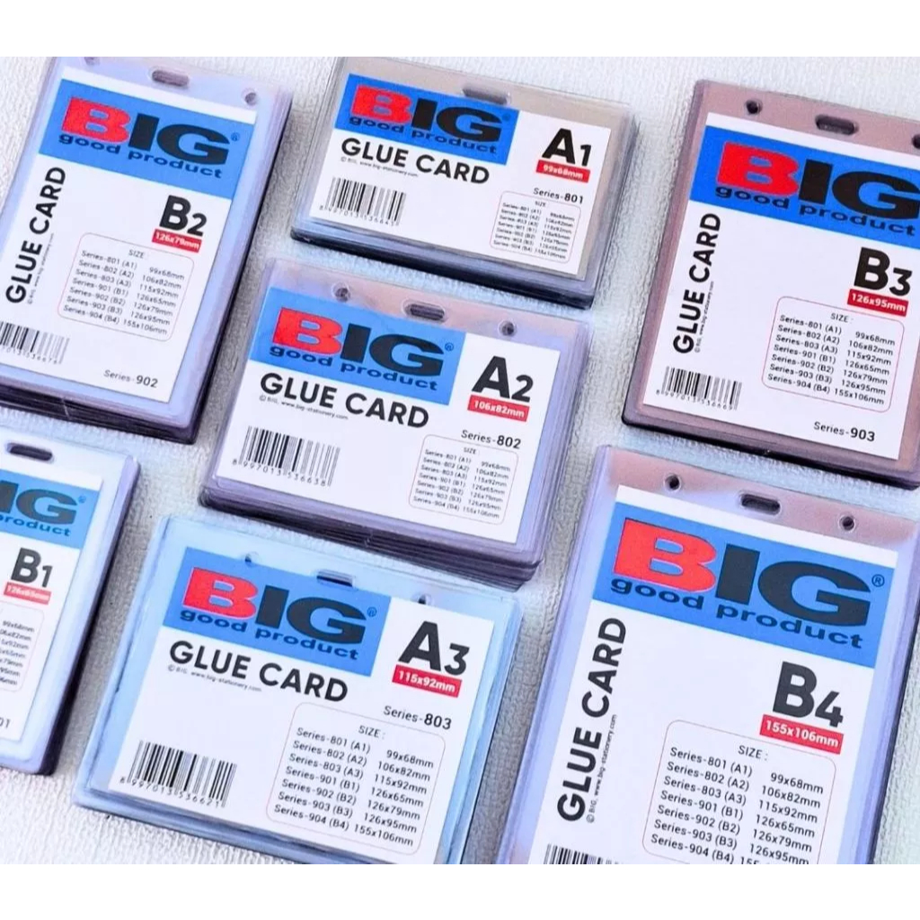 

ID Card Mika B1 B2 B3 B4 A1 A2 A3/Name Tag / Glue Card / Card Holder / TOP LOADER