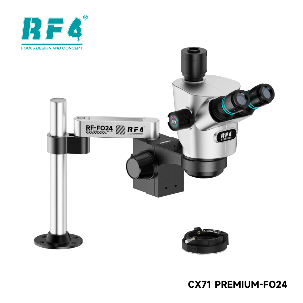 Microcope Trunokular RF4 CX71 PREMIUM PO24 /  RF4 CX71P PO24 ZOOM  6.5-65X PLUS LAMPU ORIGINAL