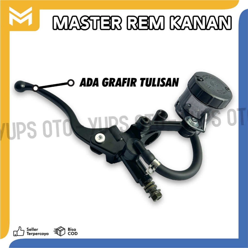 HANDLE MASTER REM KANAN BREMBO HANDLE KANAN IMPORT PLUS TABUNG BIG SMOKE RYBEN TRANSPARAN + BAUT SEL