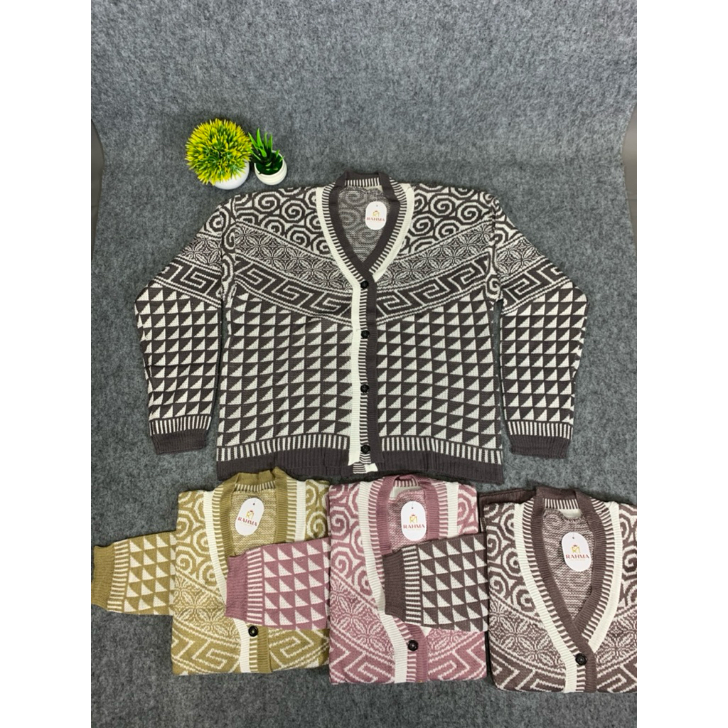 Cardigan cewek dewasa lengan panjang / atasan baju rajut cewek lengan panjang
