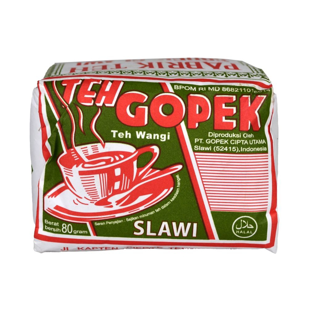 

Teh Gopek Teh Wangi Slawi 40 gr teh tubruk 1 slop (10 pcs)