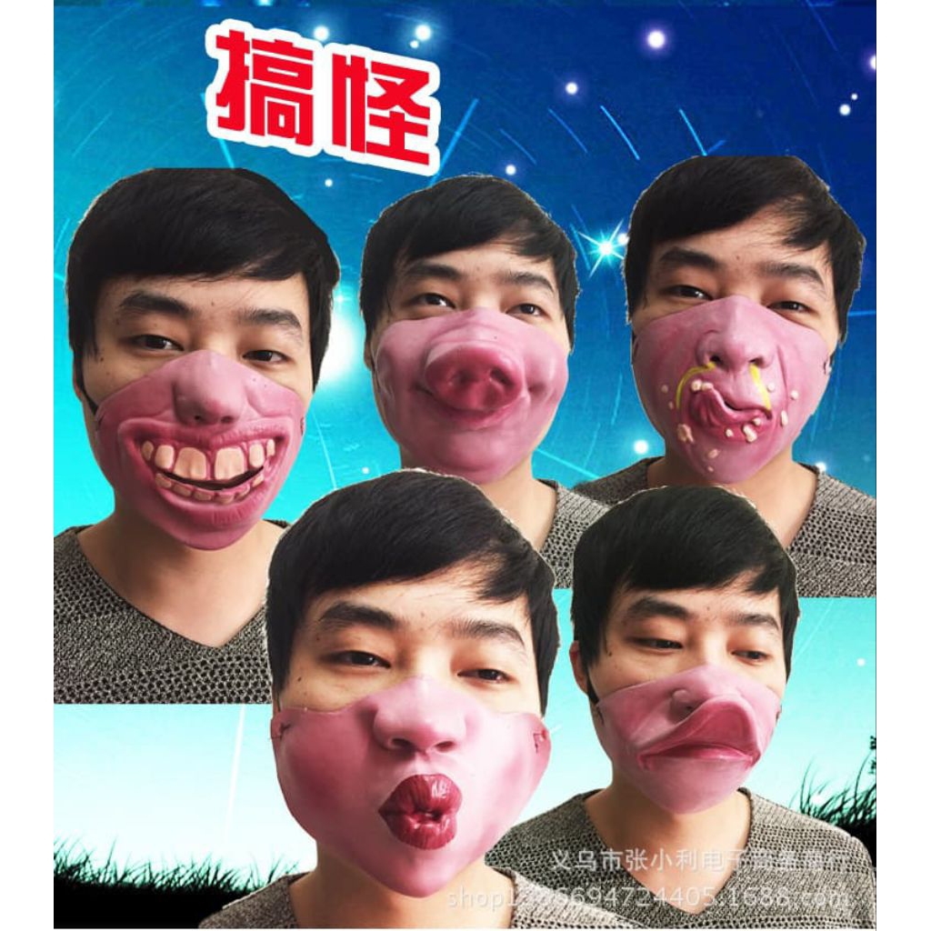 mainan topeng masker seram bahan latex