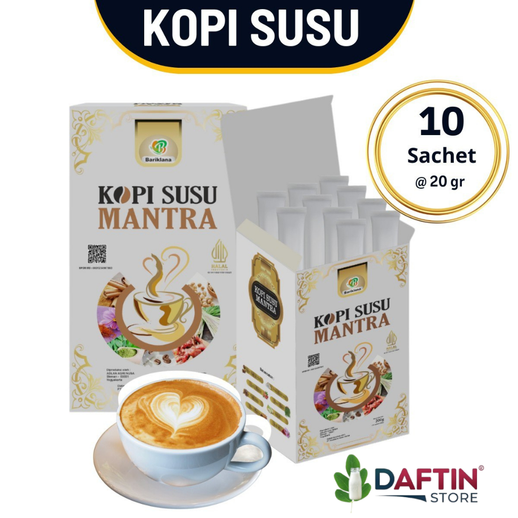 

Kopi Mantra - Kopi Herbal Rempah Untuk Pria dan Wanita | Aman Untuk Lambung | 10 Sct | BPOM Halal