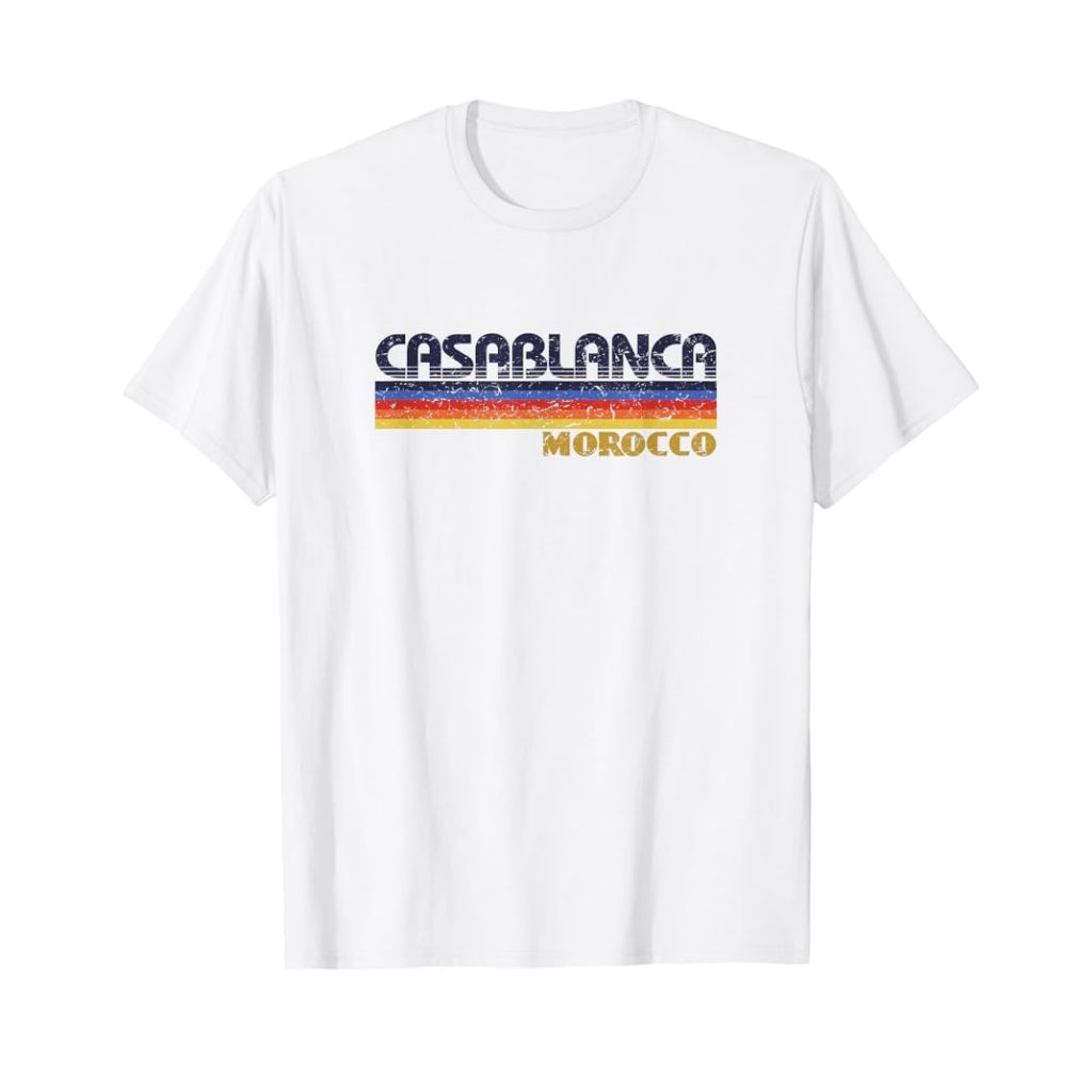 Kaos Oleh-oleh Maroko Casablanca Morocco Banyak Model plus tag - Baju Casablanca Maroko Morocco Batc