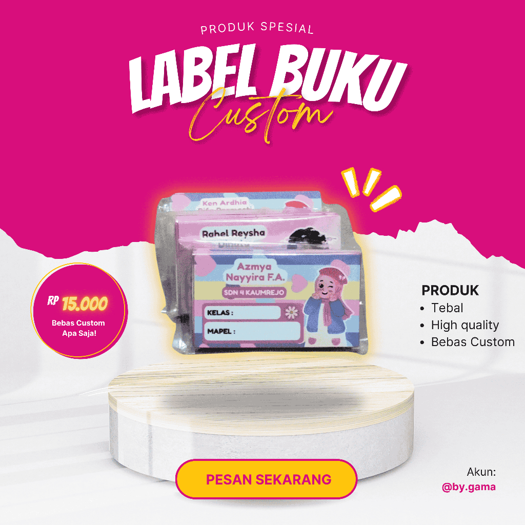 

LABEL BUKU Custom