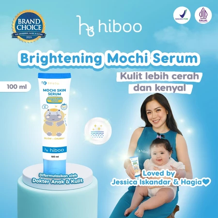 

Hiboo Mochi Glow Body Serum with Japanese White Tomato 2 in 1 Face Cream Bayi & Body Lotion Bayi 100 ml - Skincare Bayi Whitening