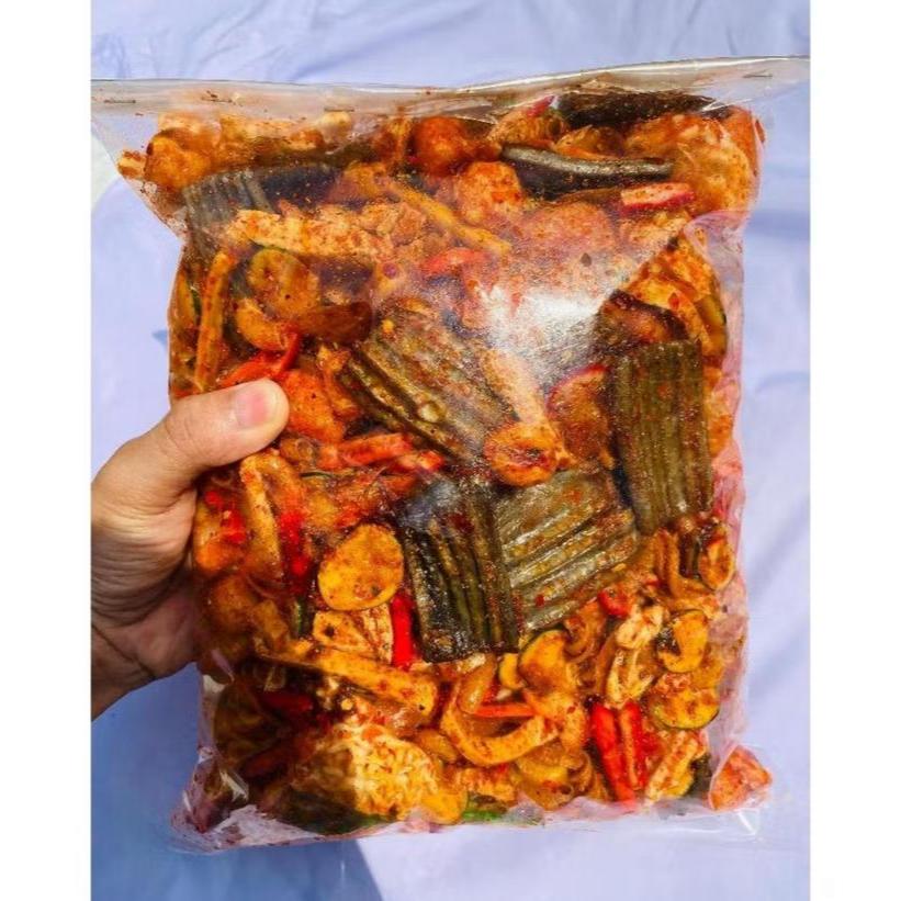 

Mertua Food - Kerupuk Seblak Campur Mix 250gram Basreng, Kerupuk Pedo, Jengkol, Cimol & Daun Jeruk