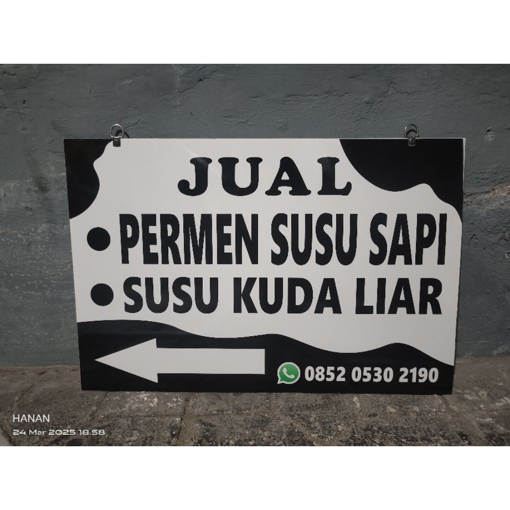 

Papan Nama Akrilik ukuran 40x90