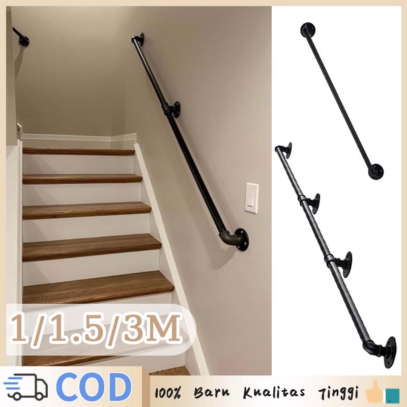 Pegangan Tangga Railing Pegangan Tangga Jagaan Tangga Tangga Pipa Industrial