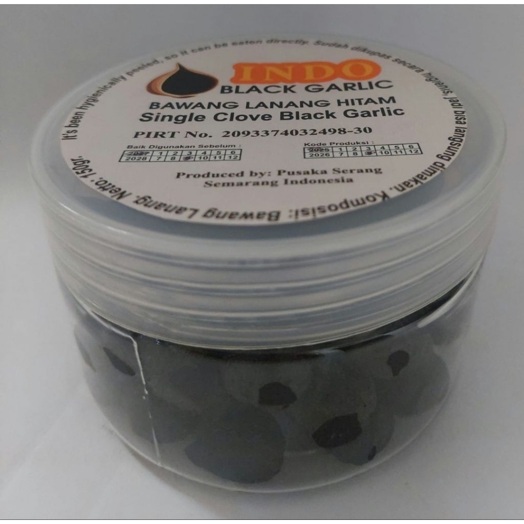 

INDO BLACK GARLIC/BAWANG LANANG HITAM /SINGLE CLOVE BLACK GARLIC