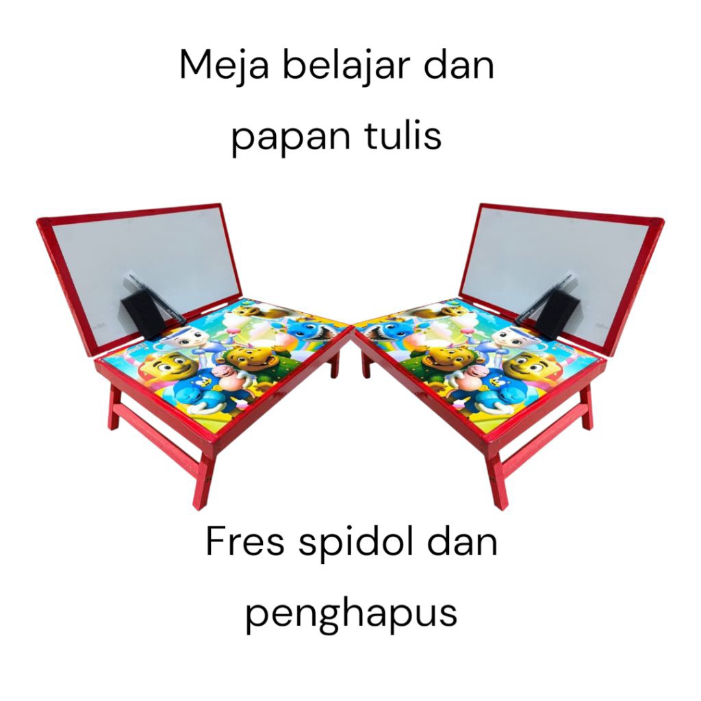 

papan tulis meja belajar karakter minimalis untuk edukasi anak