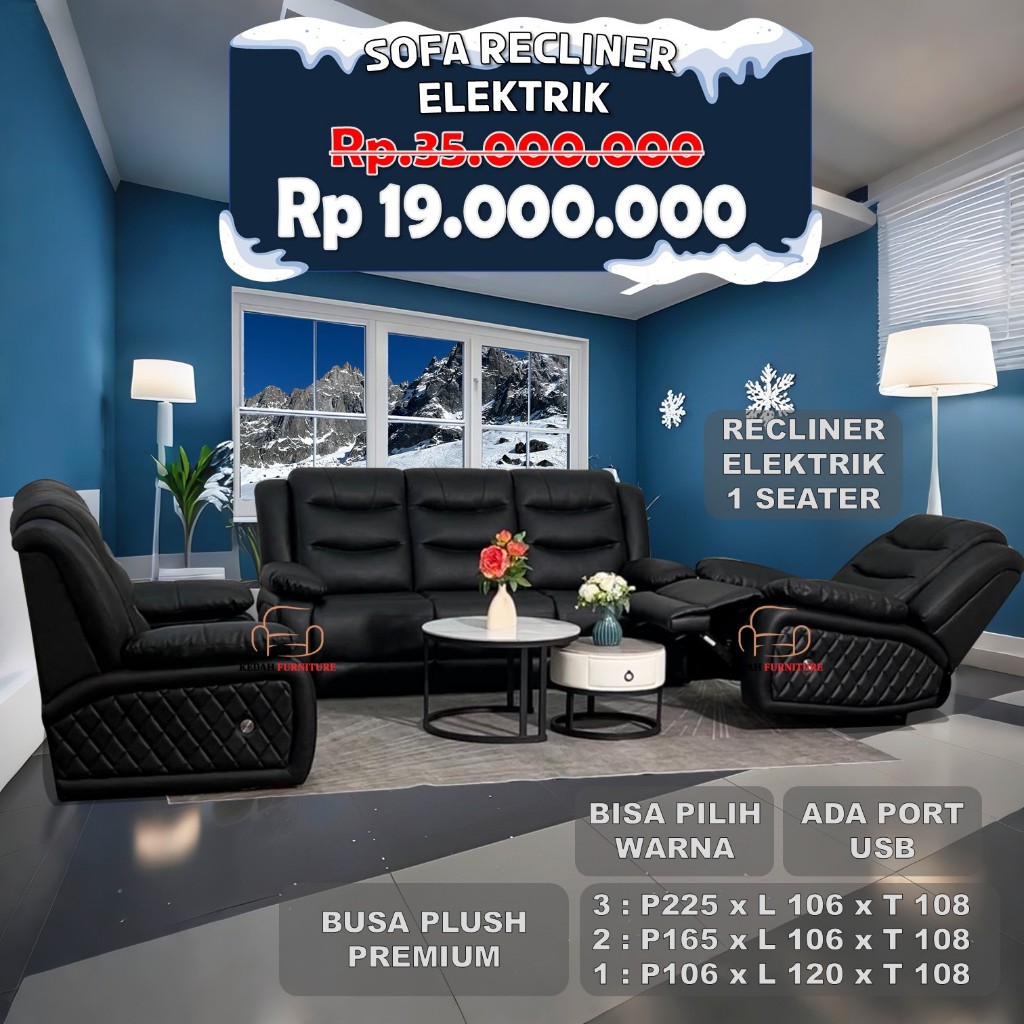 Sofa Recliner Elektrik