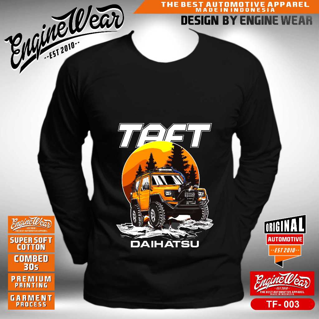 kaos taft GT daihatsu taft rocky tshirt jeep baju offroad otomotif 4WD org - Enginewear