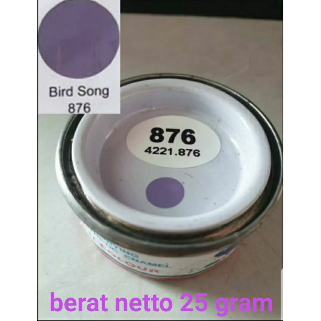 Cat minyak solvenbase alkycoat 25 gram warna ungu