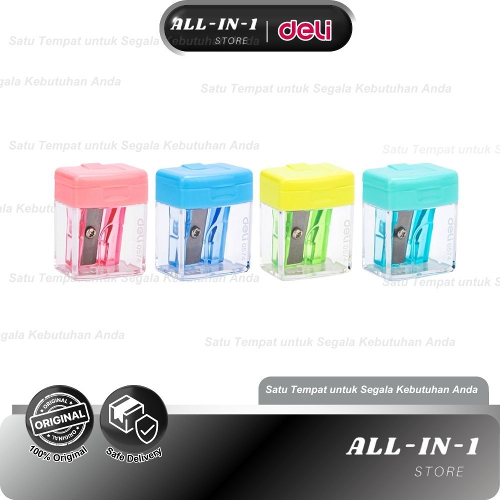 

Deli Rautan Pensil 1 lubang 7mm dengan posisi mata pisau yang tepat menghindari ujung pensil E0574