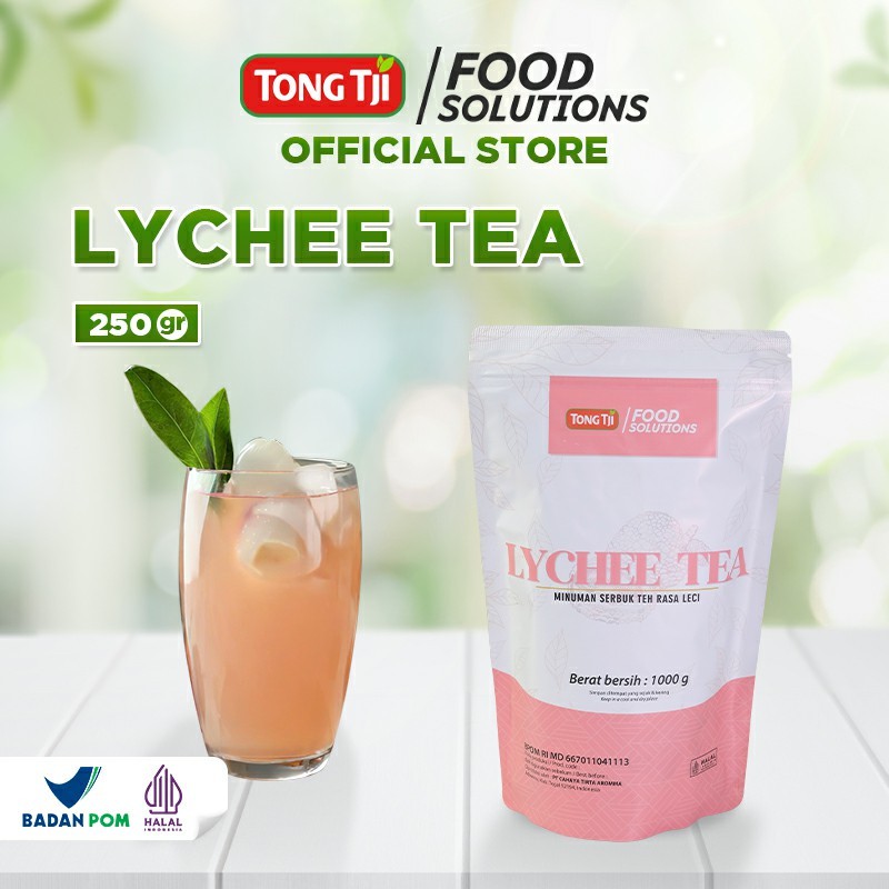 

Tong Tji Food Solutions Lychee Tea 250g (Minuman Serbuk untuk Usaha Minuman)