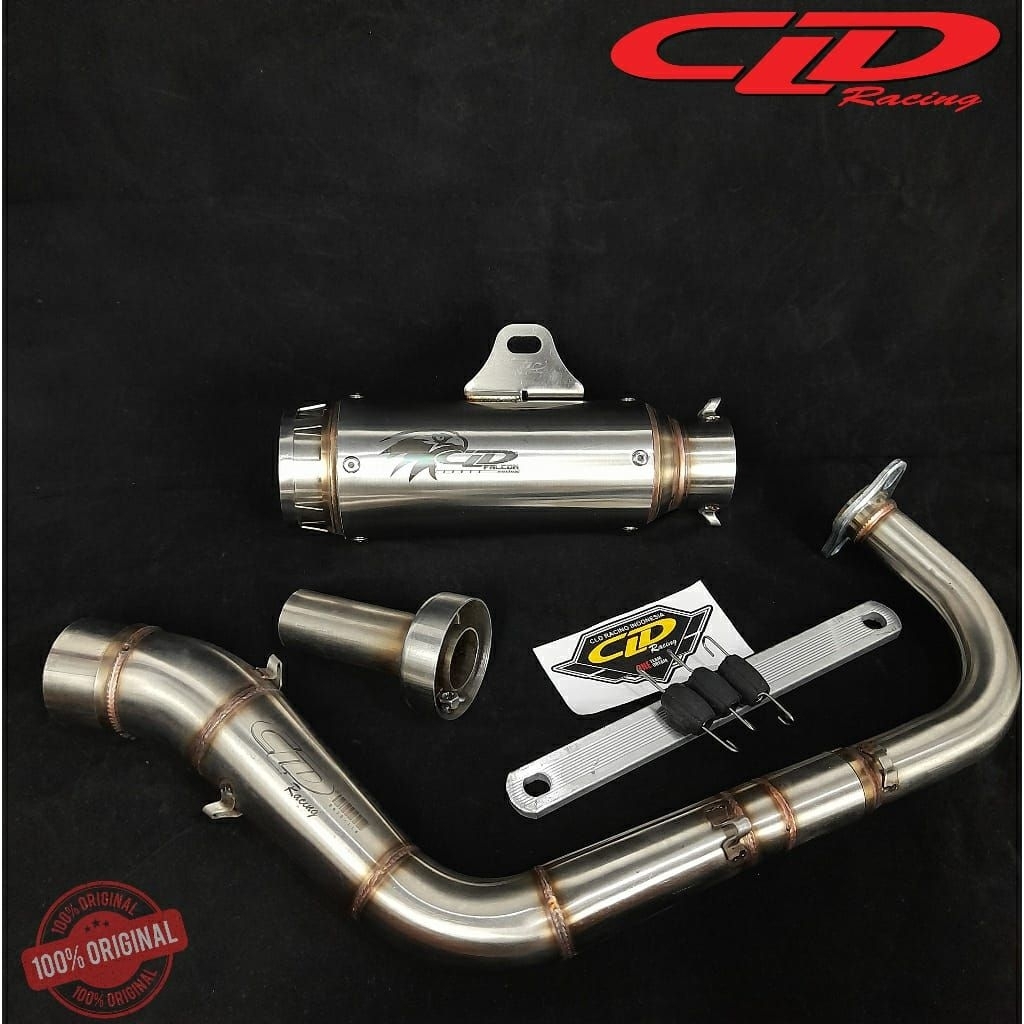 KNALPOT CLD RACING  TYPE FALCON SERIES MIO,BEAT KARBU BEAT FI,VARIO125/150,GENIO,BEAT 2020