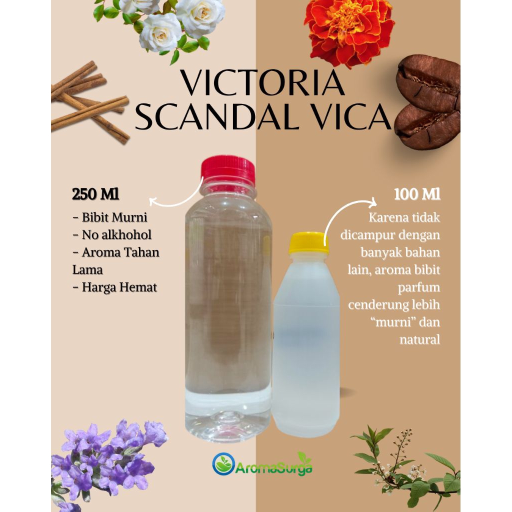 JUAL BIBIT PARFUM SCANDALOUS 100% ASLI