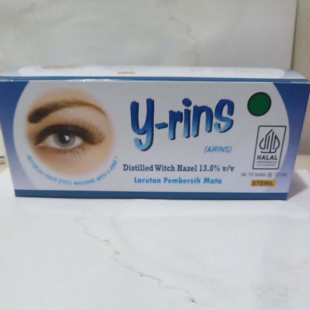 Yrins 10 btl x 12ml larutan pembersih mata