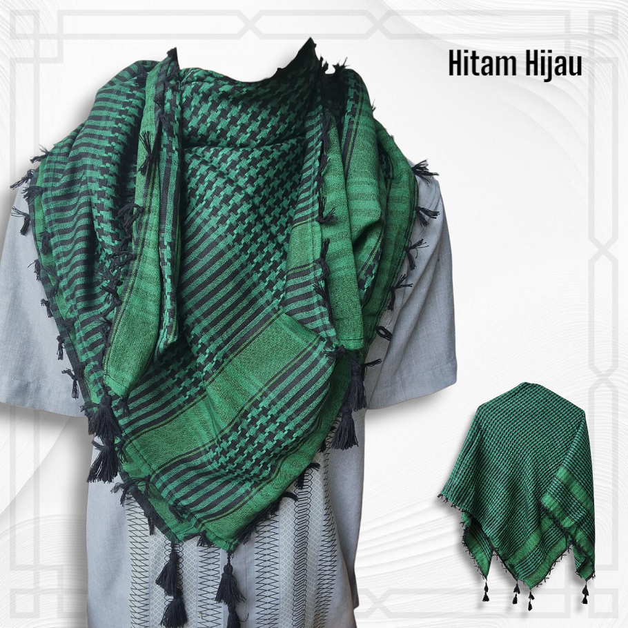 Sorban motif bintang Palestina_Sorban Rumbai Ronce