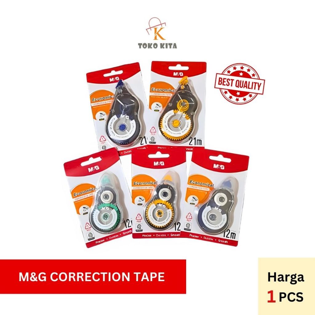 

(1PCS) Tip Ex Correction Tape Tip-Ex Kertas Roll M&G CT-522 12m x 5mm & 21m x 5mm