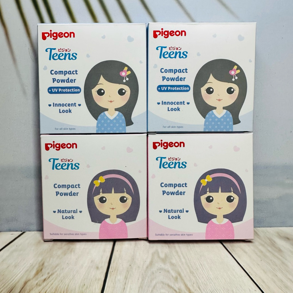 Bedak Pigeon Teens Compact Powder ( Pink / Biru ) Bpom
