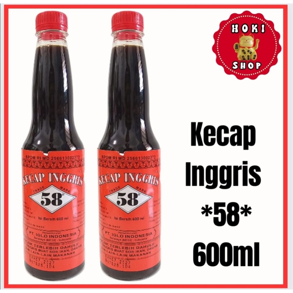 

Kecap Inggris 58 600ml / Saos Inggris 58 / Kecap Inggeris