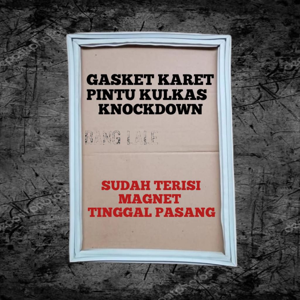 GASKET KARET PINTU CHILLER CUSTOM KNOCKDOWN 40 X 45 CM