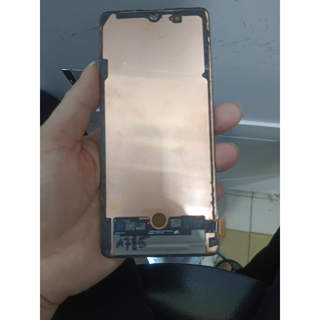 jual lcd ori 100%Copotan Gal Samsung A71.Fingerprint tembus tdk ada pecah