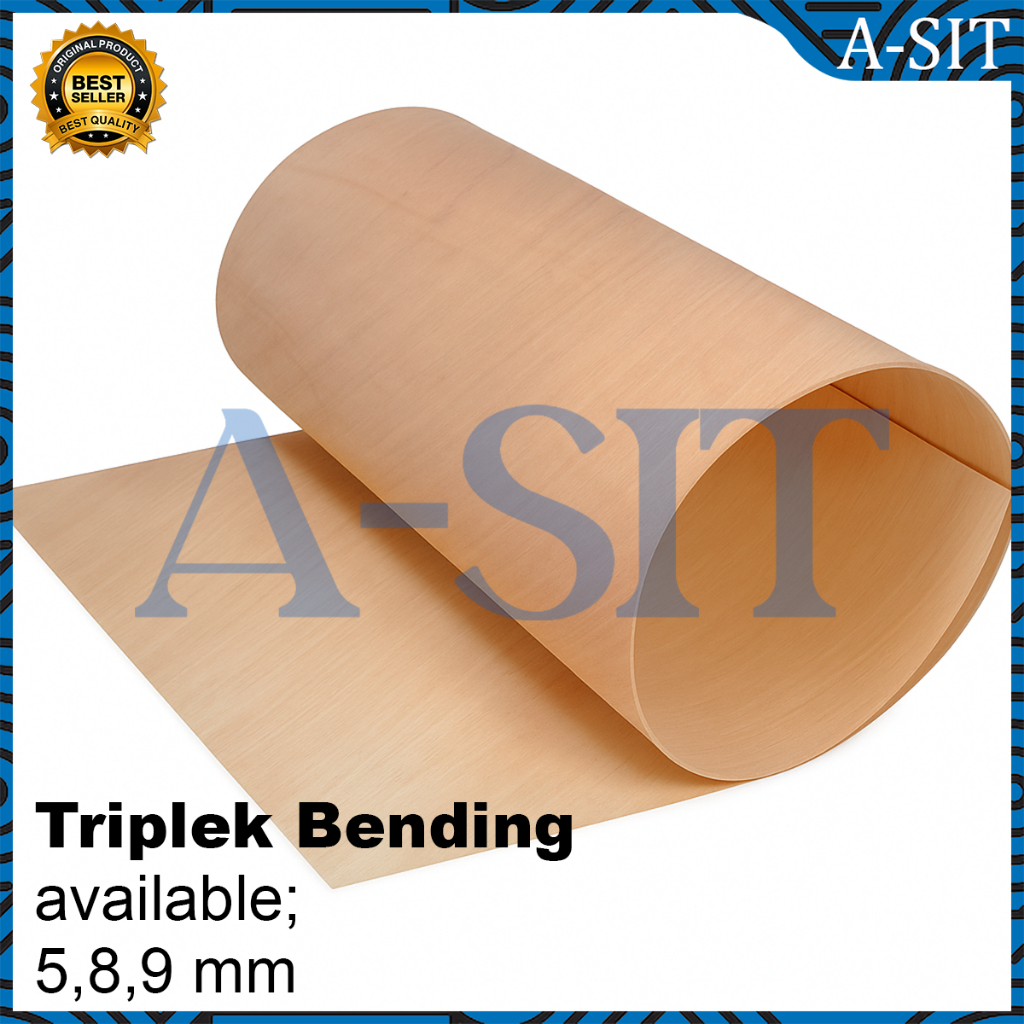 Triplek Bending | Plywood Lengkung - Furniture & Mabel Grade tebal 5,8,9,12mm