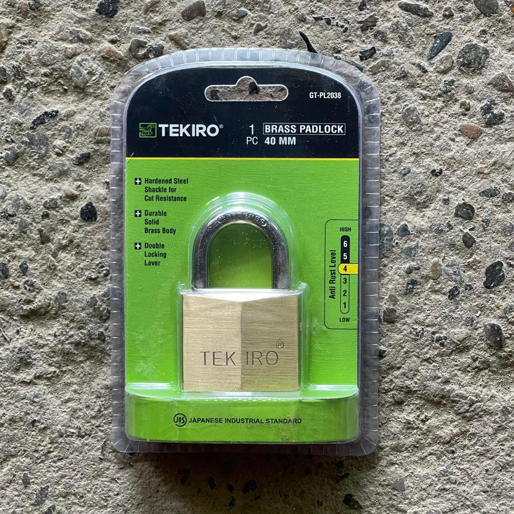Gembok Kuningan 40mm Tekiro / Brass Padlock 40mm Tekiro Kunci Gembok PADLOCK 40 mm Gembok KUNINGAN