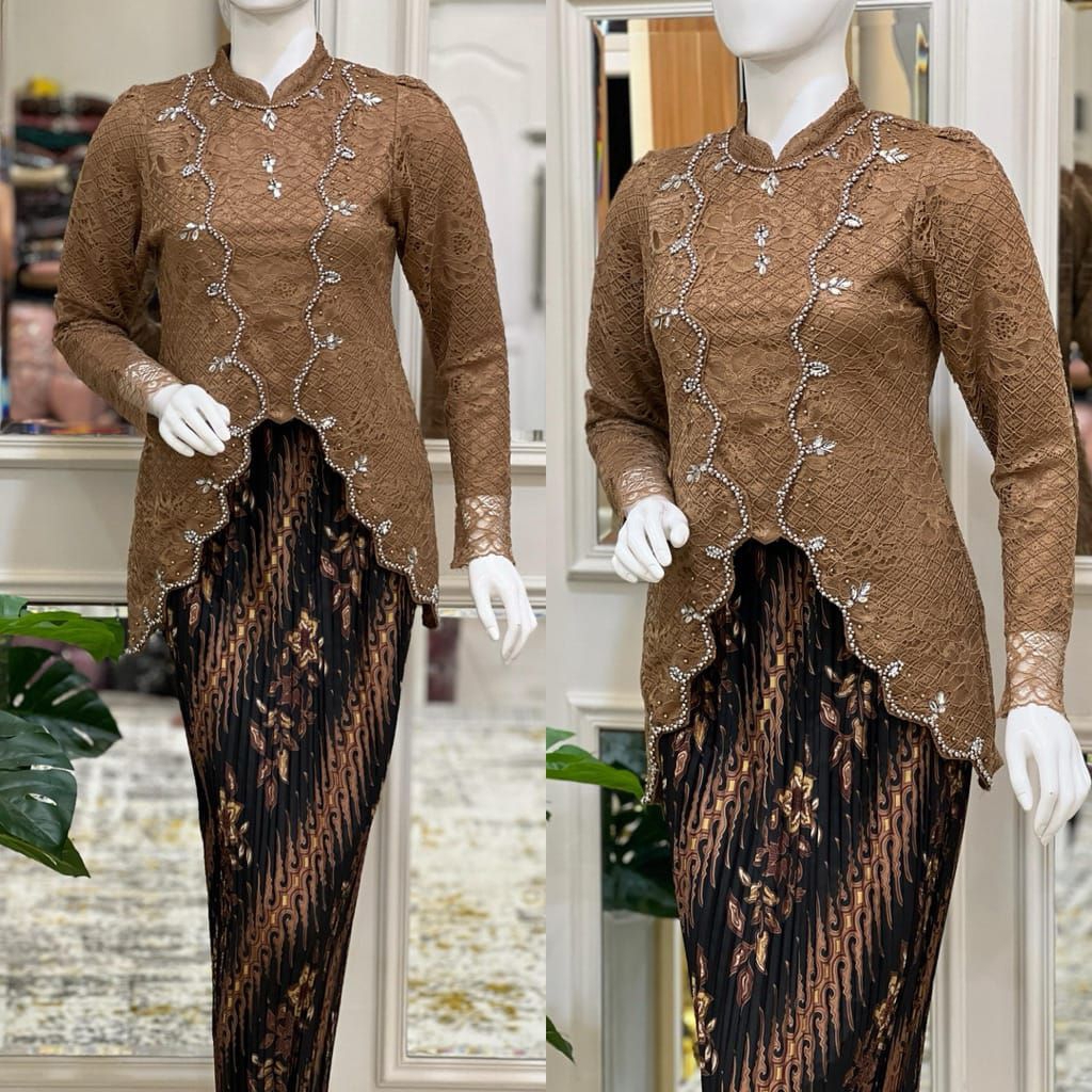 KEBAYA KUTU BARU ZIGZAG//ATASAN WISUDA//KEBAYA MODERN//KUTU BARU MODERN//KEBAYA KUTU BARU MODERN//KE