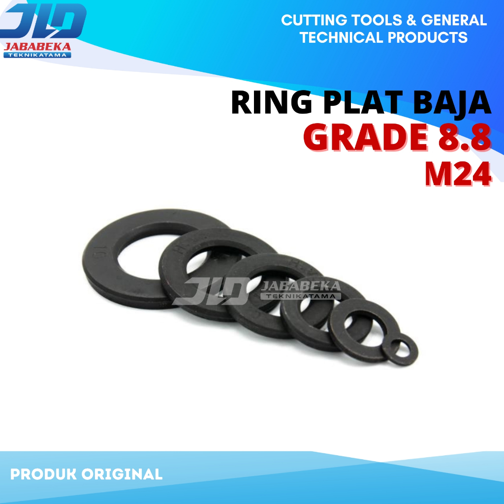 Ring Plat Baja Hitam M24 Grade 8.8
