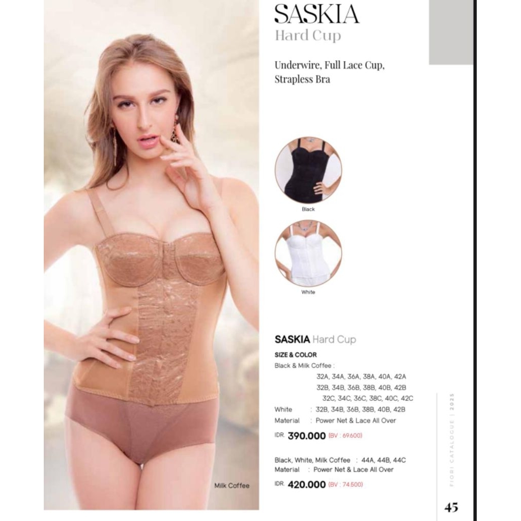 Longtorso Fiori Saskia Hard Cup