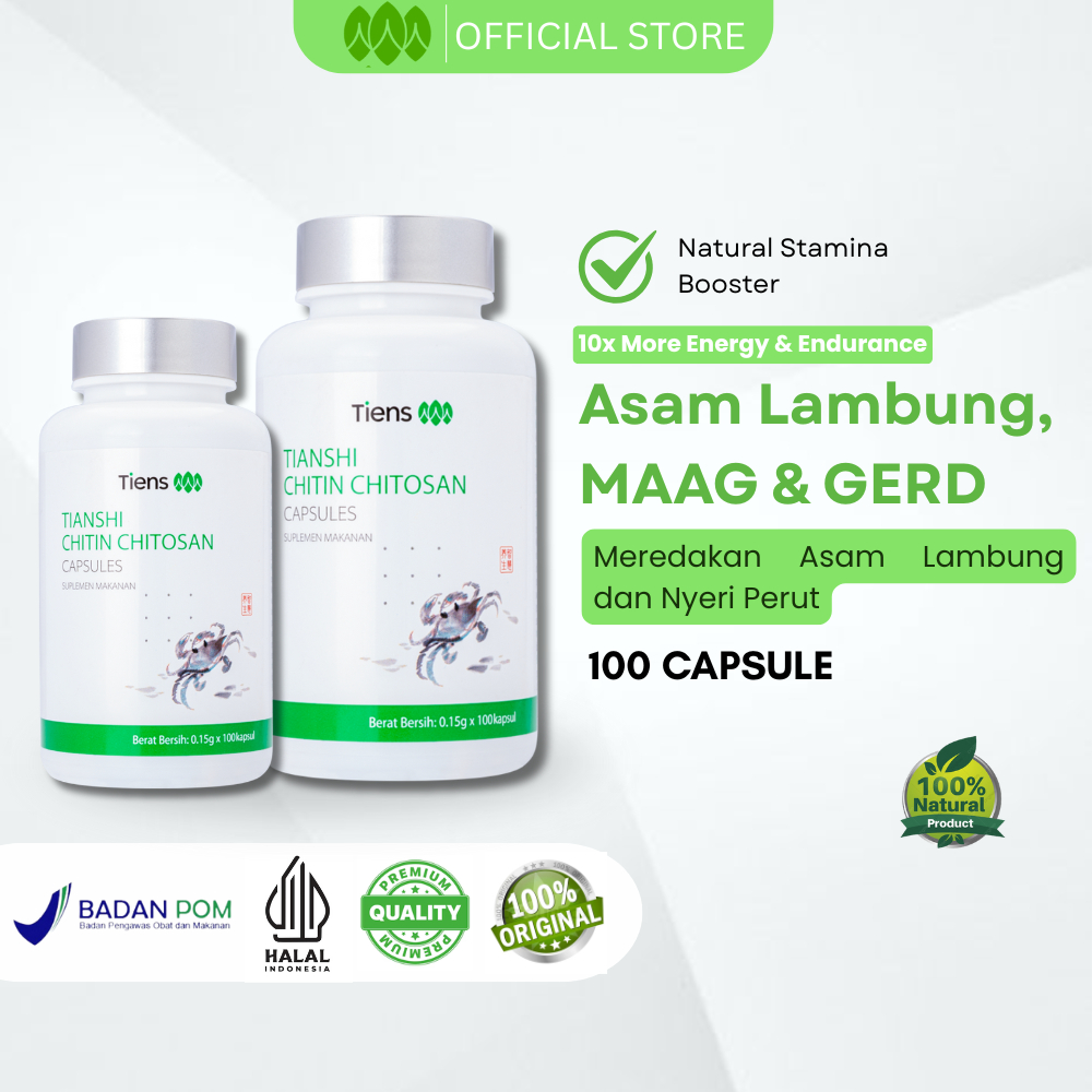 Tiens Chitin Chitosan Asam Lambung Gerd Kronis