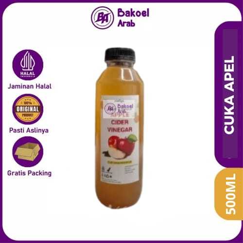 

CUKA APEL WITH MOTHER ORIGINAL 500ML Asli Apple Cider Vinegar Untuk Diet Sehat Detox