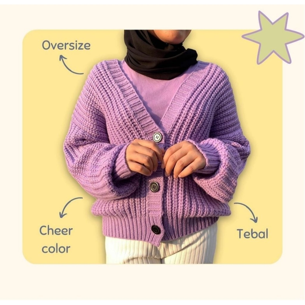 Sweater Rajut Lilac