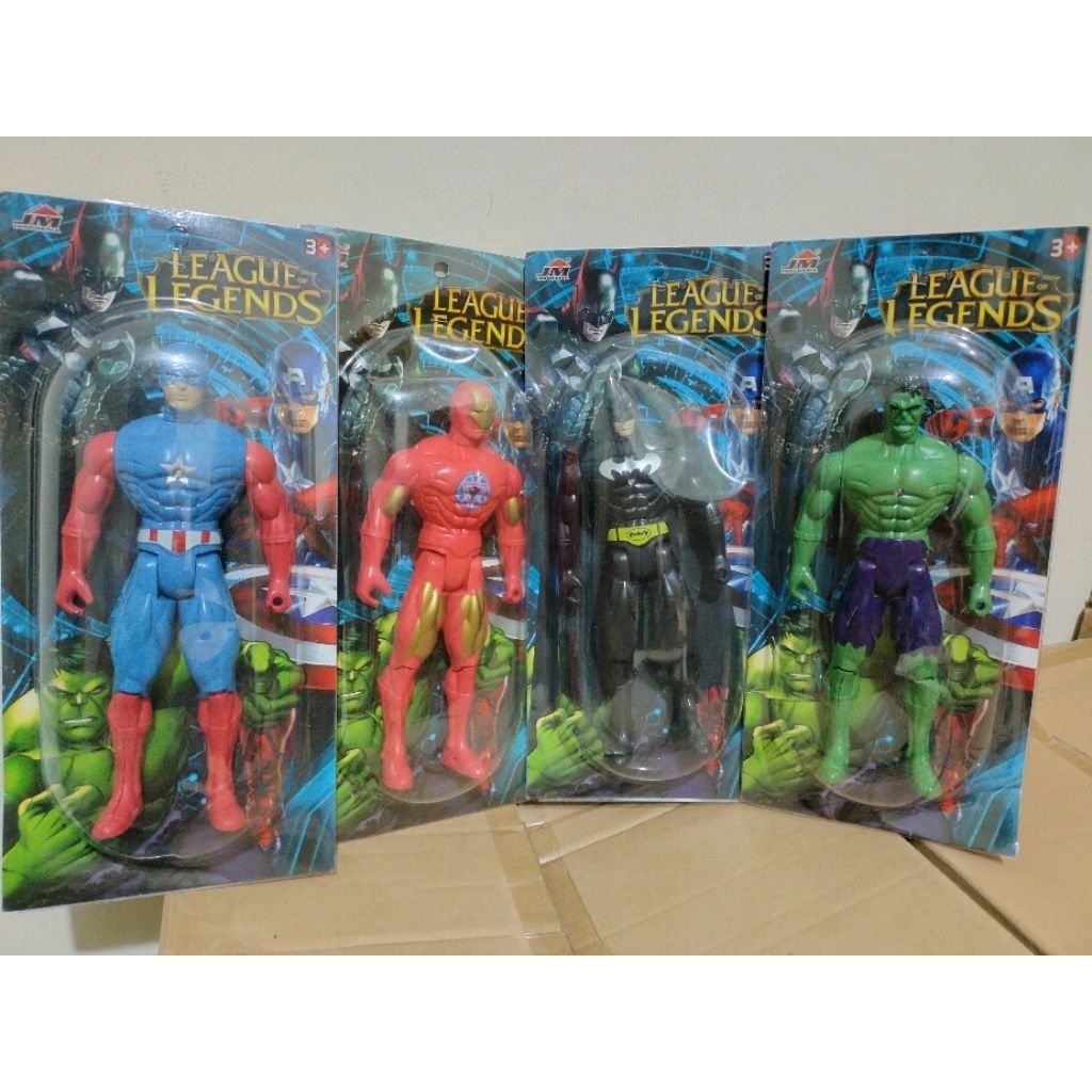 promo mainan action figure robot lampu artikulasi batman