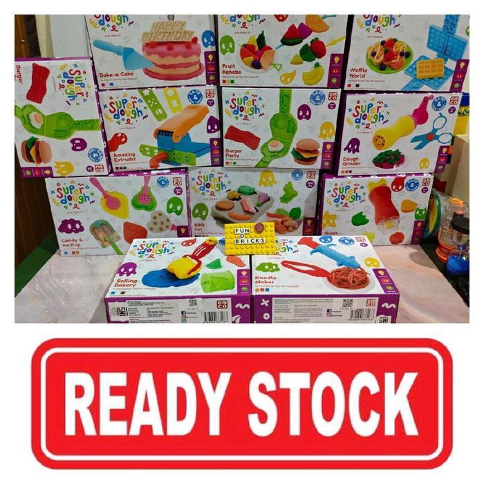 EMCO Super Dough Candy & Ice pop BBQ Set Fruit Kebabs Waffle World Bake a Cake Noodle Maker Rolling 