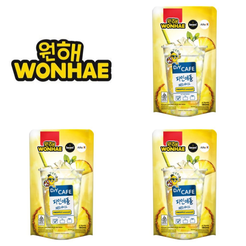 

Wonhae DIY Cafe Minuman Instan Rasa Nanas Lemonade 180 Ml