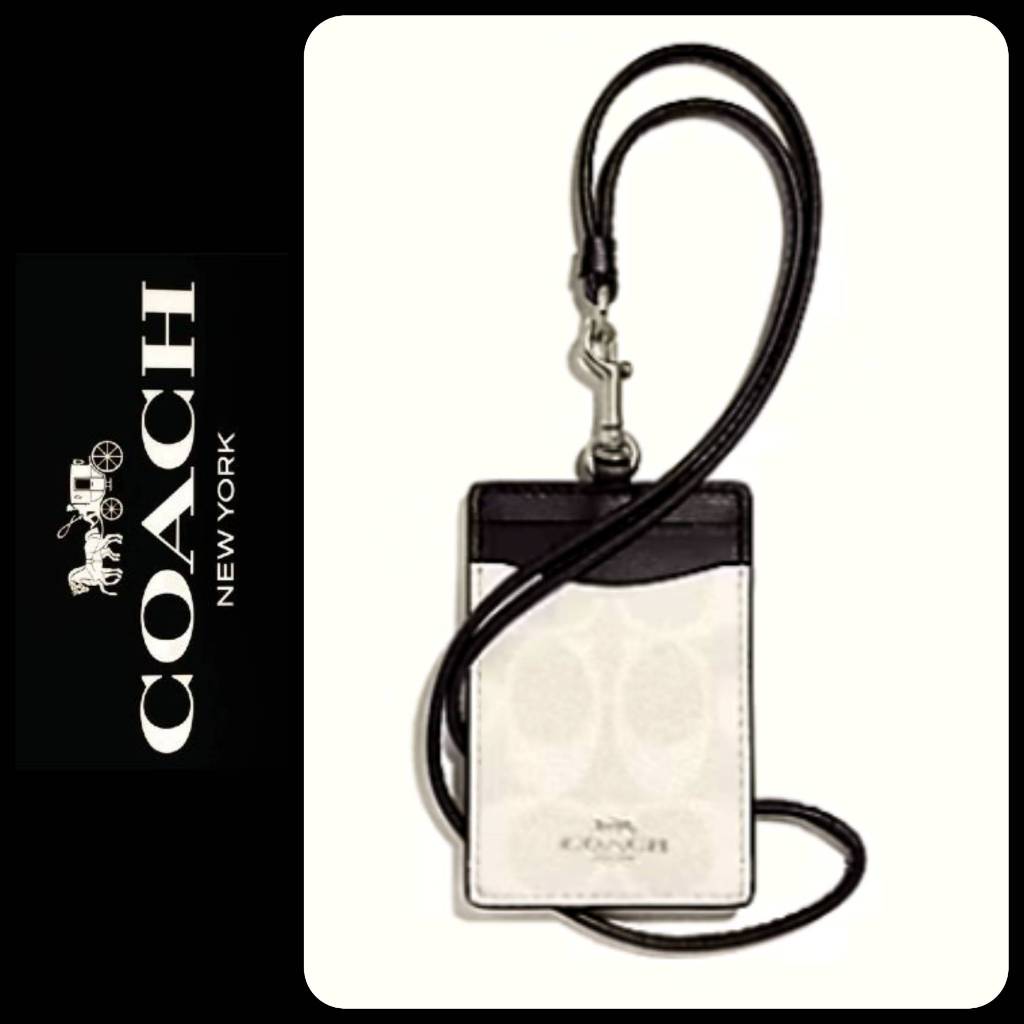 

Lanyard ID Card in signature white chalk black gantungan kartu identitas original gd