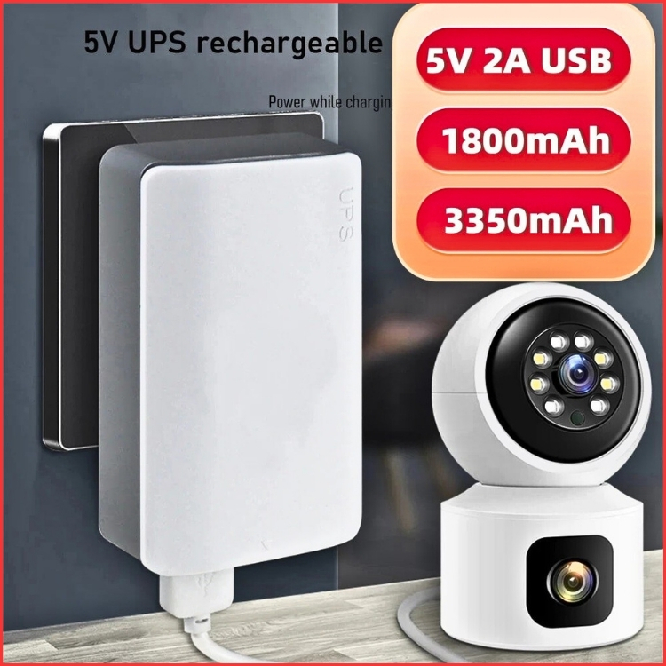 COD Taffware Mini USB 5V 2A 1800/3350 mAh Adaptor Power CCTV Mini UPS IP System Cadangan Baterai