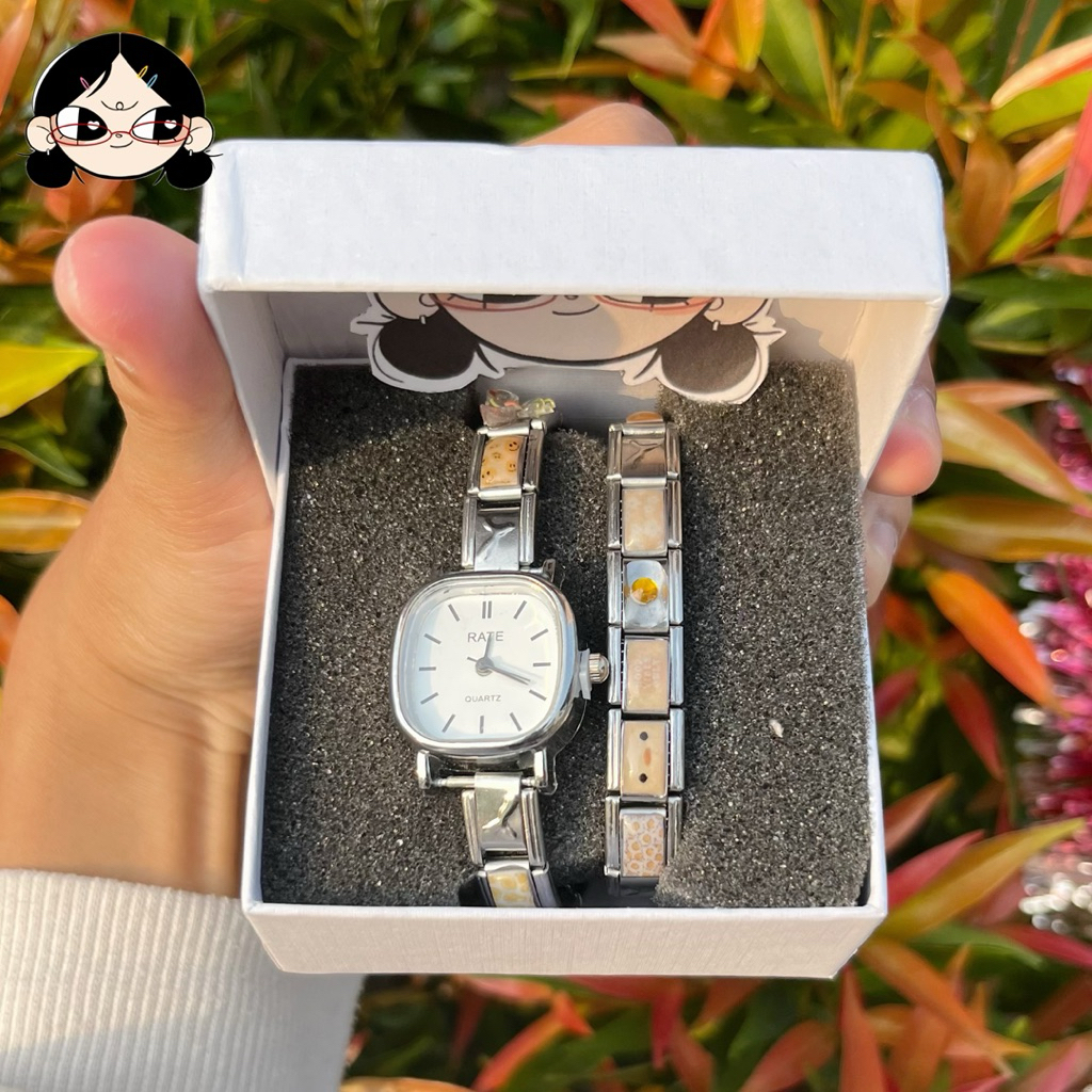 hyc.coo Paket Soulmate Italian Charm Watch DIY| Jam tangan couple | Kado Ulang Tahun