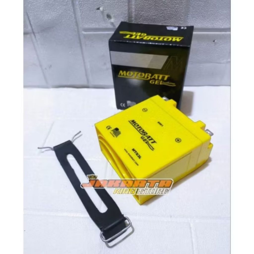AKI KERING MOTOR RXKING Rx-king NINJA original motobatt plus karet pengikat aki