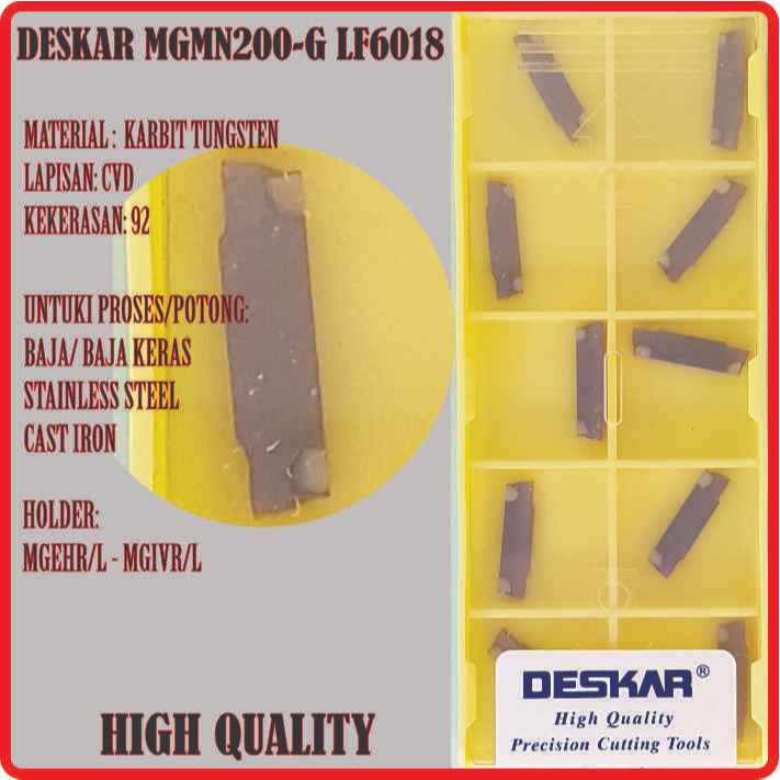MGMN200 / MGMN 200 DESKAR LF6018 UNTUK PROSES / POTONG BAHAN UMUM