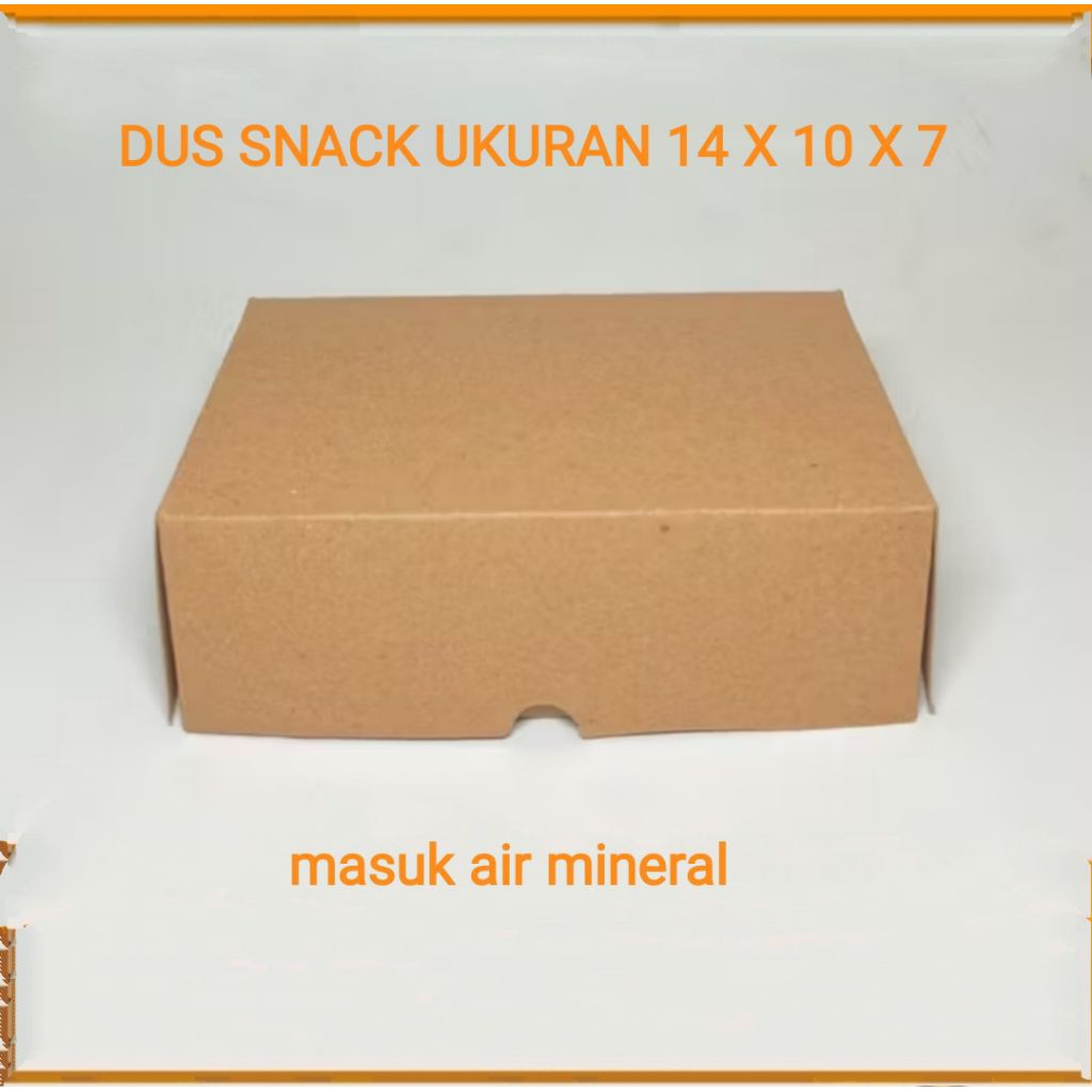 

DUS SNACK / DUS KRAFT COKLAT/ DUS KUE..( 275 GSM ) MUAT AIR MINERAL GELAS