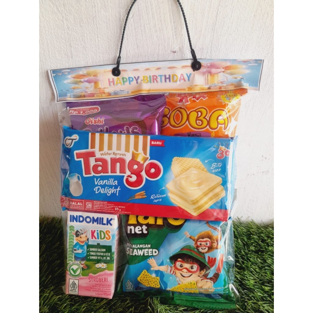 

Promo Souvenir Paket Snack Ulang Tahun ANAK TERLARIS ( 5 VARIAN) HADIAH